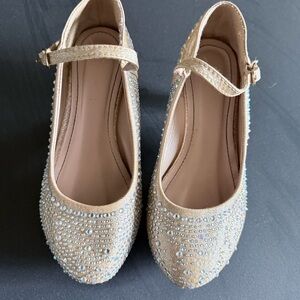 Fabulous Furs Gold Kids Dress Shoes